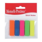 Index Memoris - Precious, autoadeziv, plastic, 12 x 45 mm, 5 culori/set, 25 file/culoare