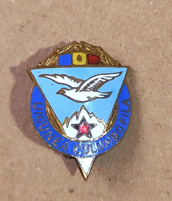 Insigna uniunea columbofila pace