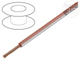 Cablu FLRY-B 1x0,75mm2 Litat cu PVC Roșu-Alb 60V Clasa 5