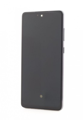 LCD Samsung Galaxy A72 4G, A725, Negru + Rama, , Small Glass foto
