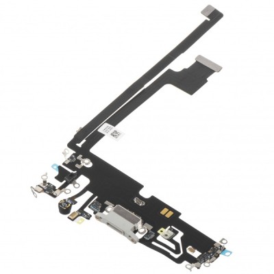 Banda cu Conector Incarcare - Microfon Apple iPhone 12 Pro Max, Argintiu foto
