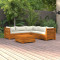 vidaXL Set mobilier grădină cu perne, 6 piese, lemn masiv de acacia