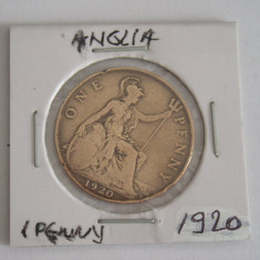 M3 C50 - Moneda foarte veche - Anglia - one penny - 1920