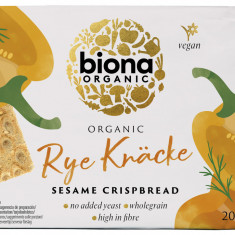 Crispbread felii crocante din secara integrala cu susan bio 200g Biona