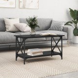 vidaXL Masă de cafea Stejar negru 80 x 45 x 45.5 cm Lemn compozit