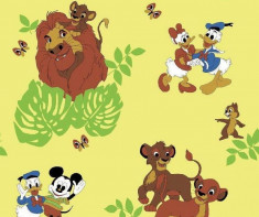 Set patut 5 piese pentru copii, material hipoalergenic medicinal pentru patut 60 x 120 cm, Terry, imprimeu disney foto