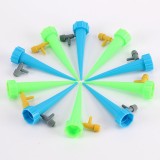 Set 10 Adapatori Flori Automat Sunmostar, Plastic, Albastru/Verde - Sistem Irigare Plante