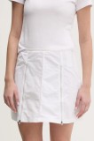 Puma fustă culoarea alb, mini, evazati, 629830