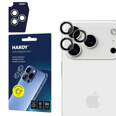 Folie de protectie Camera Spate 3MK Hardy Protection Pro pentru Apple iPhone 17 Pro Max / 17 Pro, Sticla Securizata, Transparenta foto