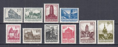 ROMANIA 1972 LP 804 UZUALE (I) MONUMENTE SERIE MNH foto