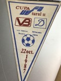 Fanion Cupa UEFA 1987 Victoria București - Dinamo Tbilisi (Meci Istoric RSR)