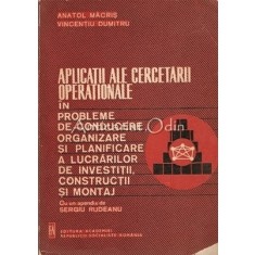 Aplicatii Ale Cercetarii Operationale - Anatol Macris, Vincentiu Dumitru