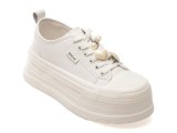 Pantofi sport GRYXX albi, R625D91, din piele naturala