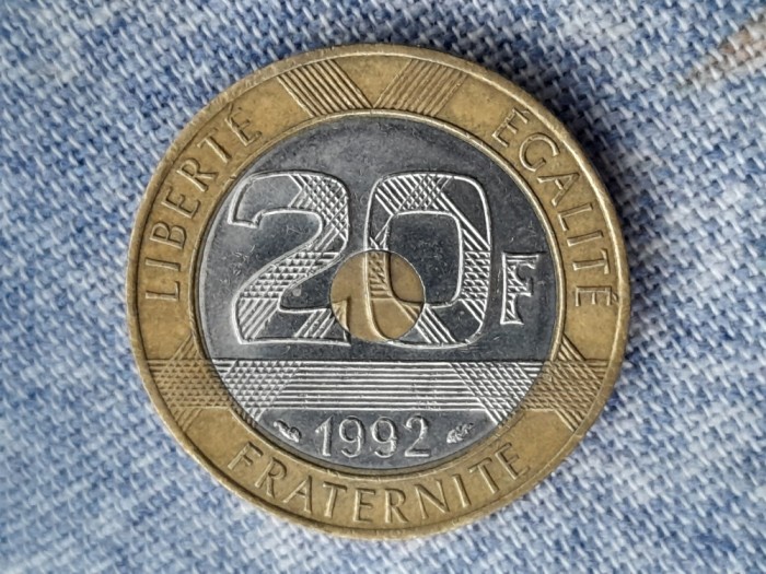 20 FRANCS 1992 MontSaintMichelle - franta