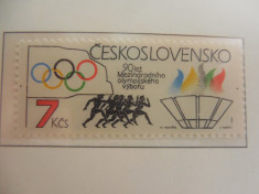 serie timbre Jocurile Olimpice JO nestampilate Cehoslovacia foto