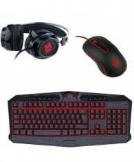 Kit genius gaming keyboard + gaming headset + gaming mouse foto