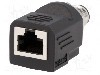 Adaptor RJ45 soclu, 4 pini, AMPHENOL - RJS-12D04FM-LS8001 foto
