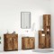 Set mobilier de baie, 4 piese, lemn vechi, lemn prelucrat