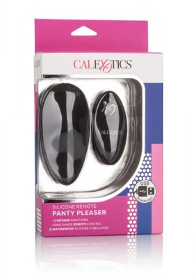 Vibrator Panty Pleaser Remote Control 12 Moduri Vibratii Silicon Negru foto