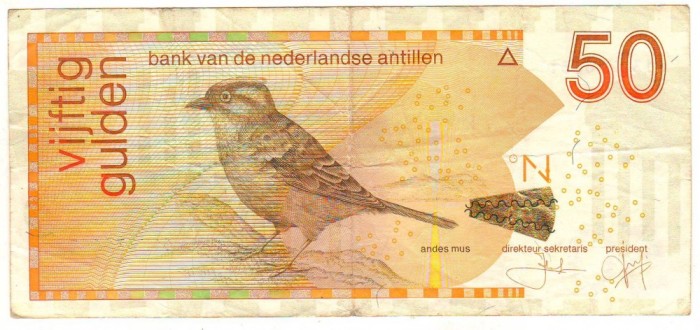 SV * Antilele Olandeze / Curasao 50 GULDEN 2016 - VF