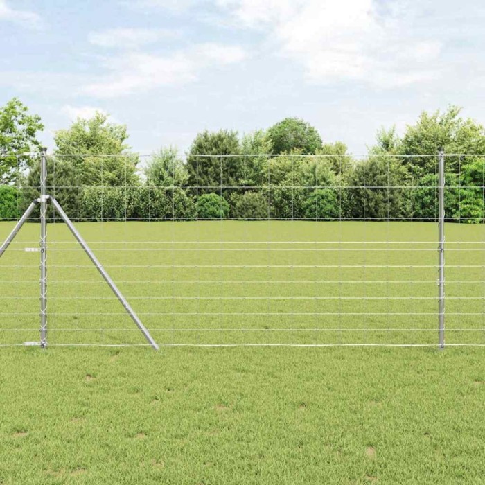 &Icirc;ngrădire de C&acirc;mp 1.2x10 m Oțel Galvanizat