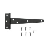 Balama pentru poarta tip T 70x174 mm din otel negru, cu suruburi incluse