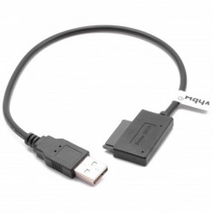 Adapterkabel usb 2.0 auf slimline sata ii 7 + 6 (13 pin) dvd, cd-rom, , foto