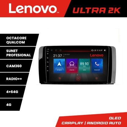 Navigatie Mercedes Clasa R Lenovo Kit-215 8 core QLED Qualcomm 4+64 360 Android Waze USB Navigatie Internet Youtube Radio CarStore Technology