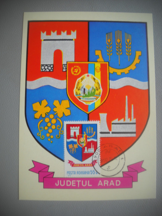 HOPCT MAXIMA 72705 ARAD - STEMA JUDETULUI / HERALDICA - ROMANIA