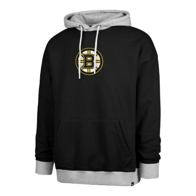 Boston Bruins hanorac de bărbați cu glugă 47 Patch Drop Shoulder Hood black - M foto