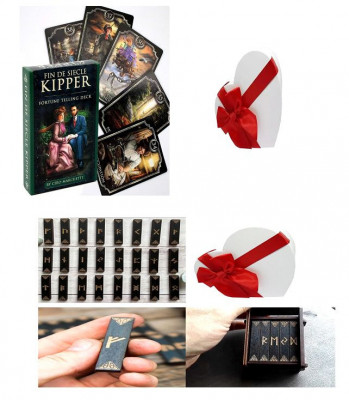 Carti Fin de Siecle Kipper lenormand +cadou un set de rune foto