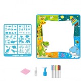 Covoras 2 in 1 pentru desen si vopsit cu carioci si Aerograf, 55 de carti cu modele, activitati nesfarsite, 5 culori, 80x80cm, NippleBaby