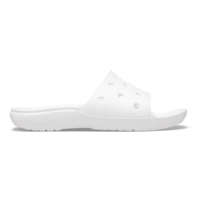 Papuci Kid&amp;#039;s Classic Crocs Slide Alb - White foto