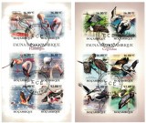 MOZAMBIC 2011 - Pasari de apa, Flamingo+Berze / serii complete in blocuri