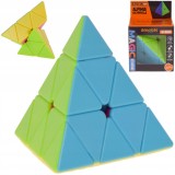 Puzzle logic piramidă &ndash; cub educațional pentru copii, 10x10x10 cm, v&acirc;rstă 3+, plastic sigur, certificat CE