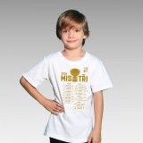 Echipa națională de hochei tricou de copii MISTŘI Ice Hockey World Championship Czechia MS 2024 GOLD EDITION White - Dětsk&eacute; S 6 - 106 - 116