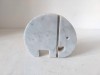 Elefant, sculptura in marmura, obiect decorativ, stilizat, design modern minimalist, 10cm inaltime
