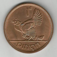 Irlanda 1 penny 1968 foto