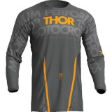 MBS Tricou motocross/enduro Thor Pulse Mono, gri/galben, M, Cod Produs: 29107104PE