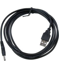 Cablu USB A mufa - DC 3.5/1.35 mufa negru 1.8m 24AWG GEMBIRD CC-USB-AMP35-6 foto