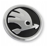 Emblema Skoda, pentru Octavia 90 mm, Negru/Argint