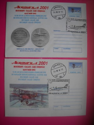 HOPCT PLIC LOT NR 54 -SET 2 PLICURI -AEROMFILA -AVION / AVIATIE--ROMANIA foto
