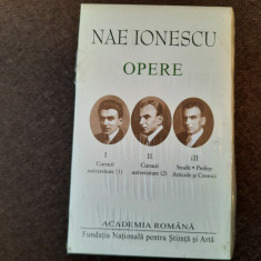 Nae Ionescu – Opere 1, 2, 3 (ed. de lux, Academia Romana, 3 vol.) IN TIPLA