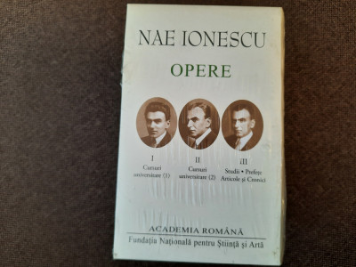 Nae Ionescu &amp;ndash; Opere 1, 2, 3 (ed. de lux, Academia Romana, 3 vol.) IN TIPLA foto