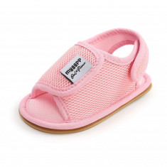 Sandalute roz cu clapeta pentru fetite (Marime Disponibila: 12-18 luni (Marimea foto