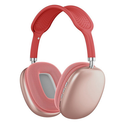 Casti audio wireless P9, Bluetooth 5.0, Over-Ear, 40 mm, 400 mAh, Microfon, AUX, Radio FM, Rosu foto