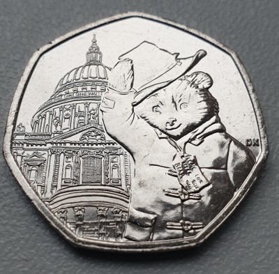 Moneda 50 pence 2019 Marea Britanie unc / necirculata, Paddington at St.Paul&amp;#039;s foto