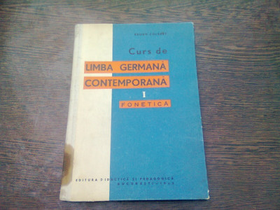 CURS DE LIMBA GERMANA CONTEMPORANA - BRUNO COLBERT VOL.I FONETICA foto