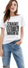 Tricou dama alb - Straight Outta Harghita - 2XL, THEICONIC