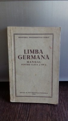 LIMBA GERMANA. MANUAL PENTRU CLASA A VIII-A foto